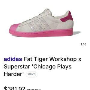 Adidas Women's Gray and Pink Superstar Sneakers